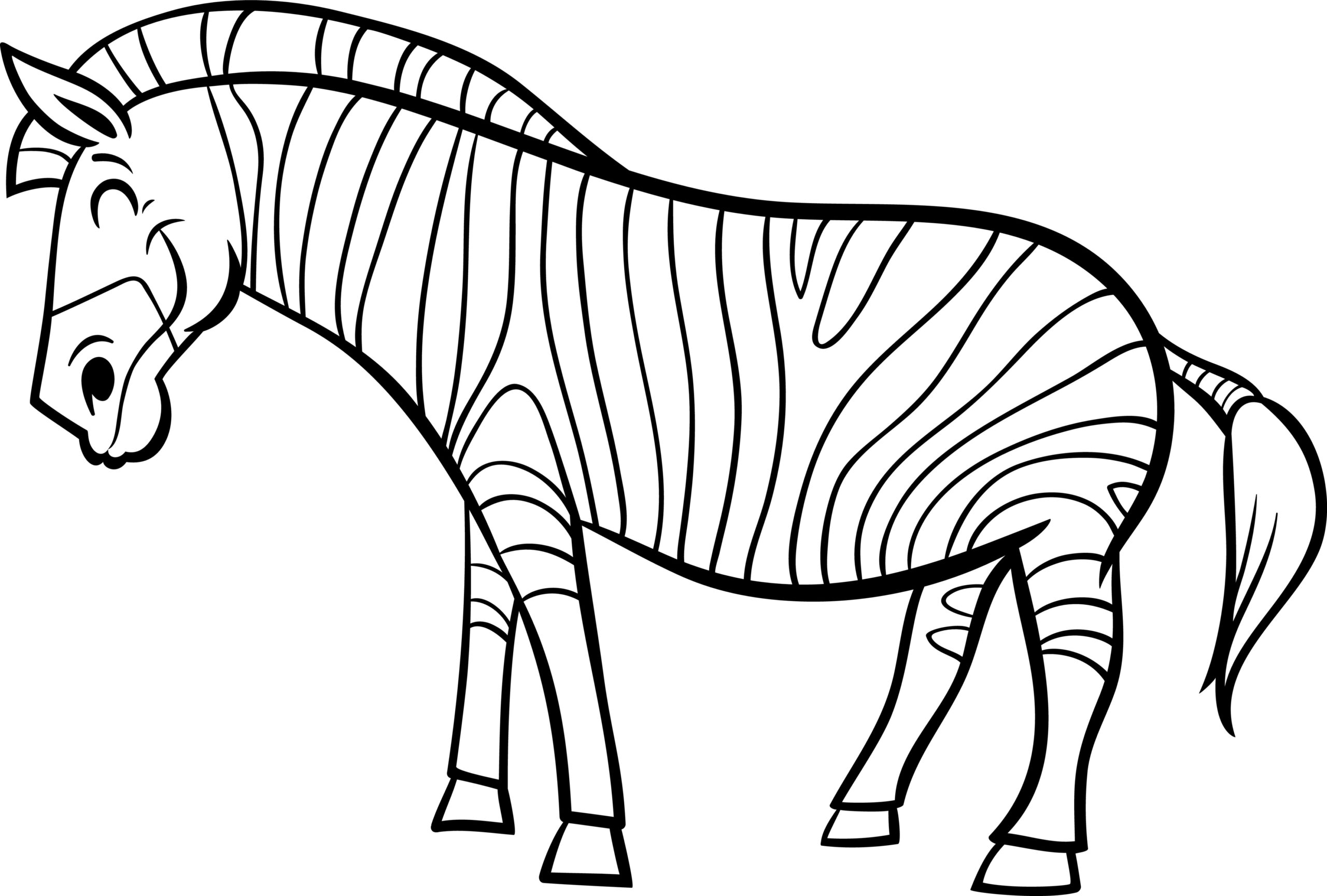 Zebra kolorowanki